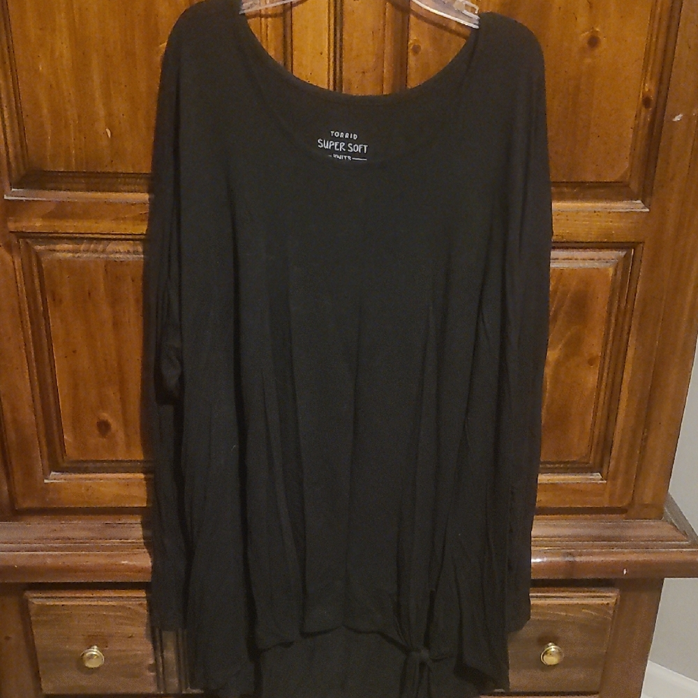 Torrid Black Super Soft Long Sleeve Top
